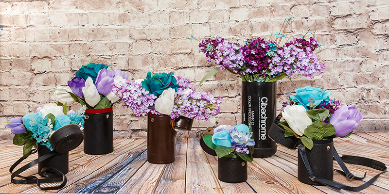 Photography-themed Floral Centerpieces for sale